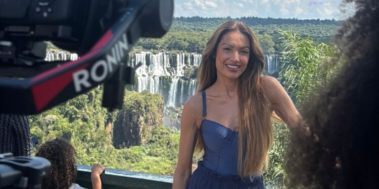 Patrícia Poeta apresentou as belezas de Foz do Iguaçu para 10 milhões de lares brasileiros. Foto: Visit Iguassu Patrícia Poeta apresentou as belezas de Foz do Iguaçu para 10 milhões de lares brasileiros. Foto: Visit Iguassu