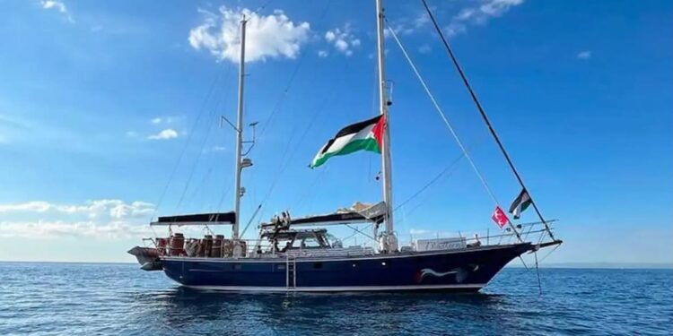 Flotilha internacional levava ajuda humanitária à Faixa de Gaza. Foto: Reprodução. Flotilha internacional levava ajuda humanitária à Faixa de Gaza. Foto: Reprodução.